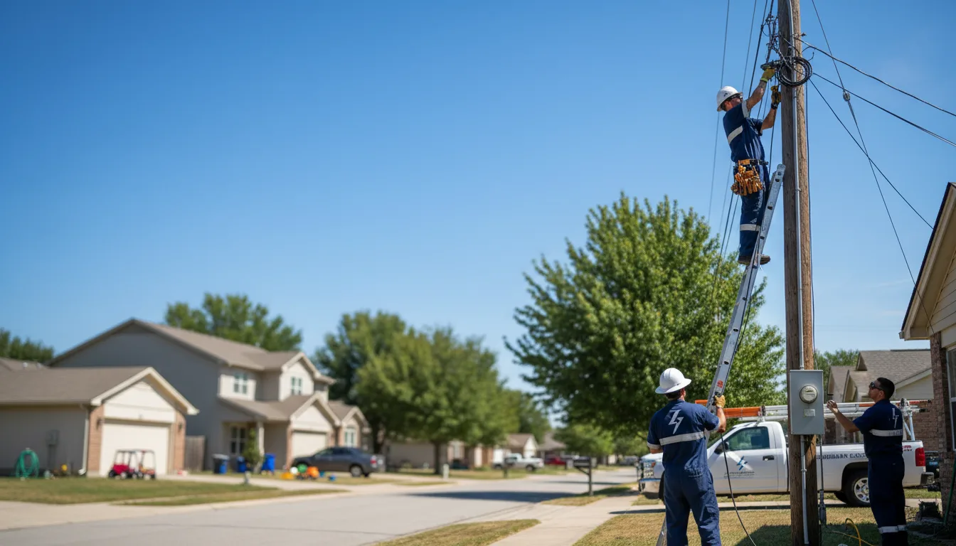 Residential electrician providing installation services in Elmwood, IL